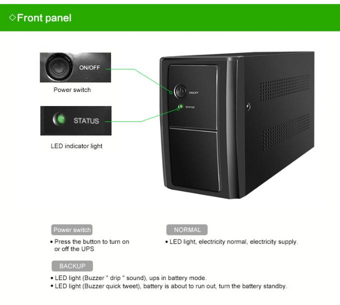 컴퓨터는 오프라인으로 AVR CE와 650va 850va 1000va 1500va 고급 품질 수정된 정현파를 올립니다