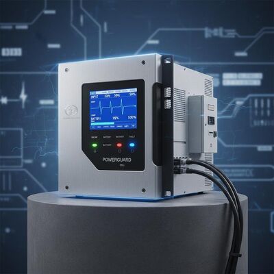 높은 과부하 용량과 빠른 반응 시간을 제공하는 강력한 고주파 온라인 UPS가 비상 시스템에서 전력 백업을 보장합니다.