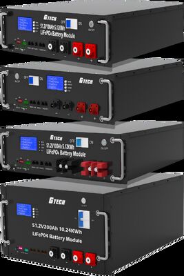라이프포4 배터리 팩 51.2V 200Ah 10KWH UPS용 랙 탑재 에너지 저장 배터리
