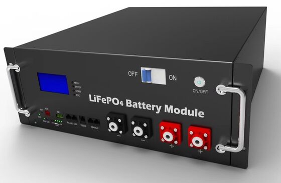라이프포4 배터리 팩 25.6V 200Ah 51.2KWh UPS 발전소용 랙 탑재 에너지 저장 배터리